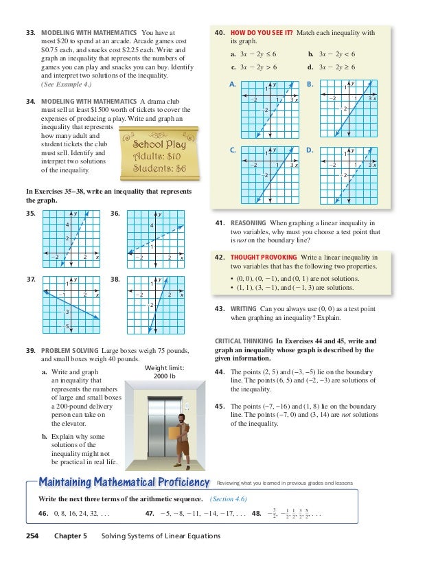 Ch 5 Book Systems Of Linear Equations