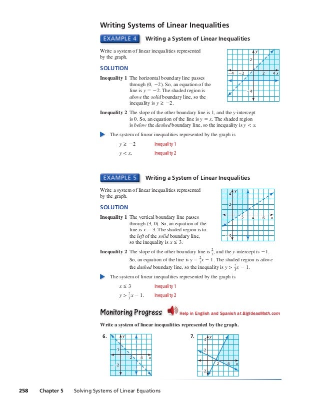 Ch 5 Book Systems Of Linear Equations