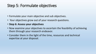 Objective Formulation Ch # 5 brm | PPTX