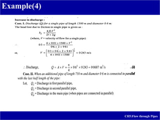 Example(4)
CH5:Flow through Pipes
 