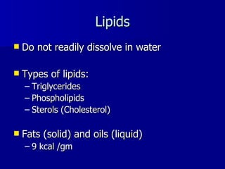 Ch5 Lipids | PPT