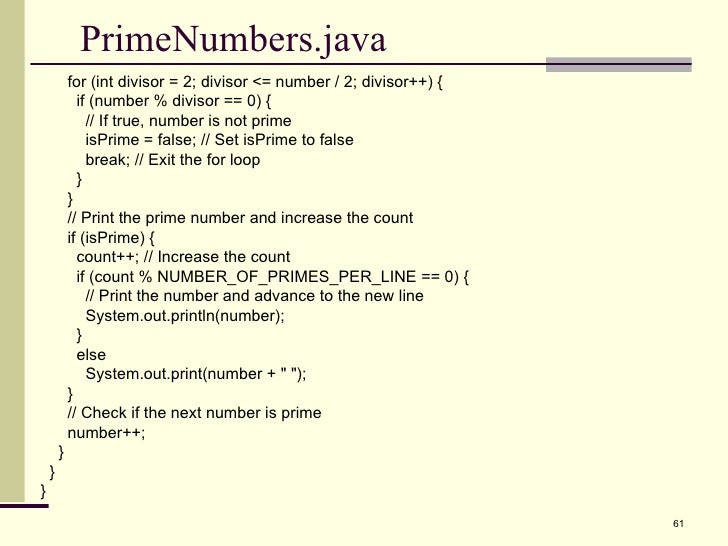 Prime number program in java using do-while loop