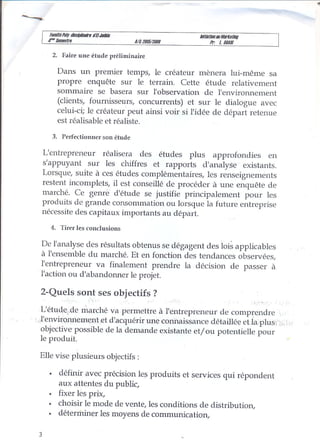 Ch5 l'étude de marche (aide a la décision)