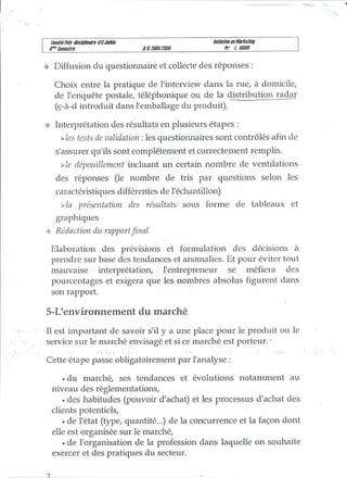 Ch5 l'étude de marche (aide a la décision)