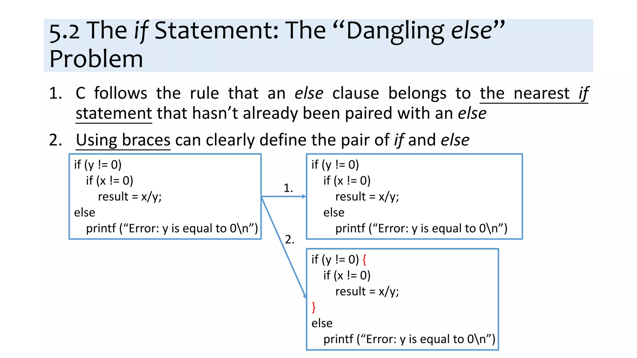Ch5 Selection Statements | PPT