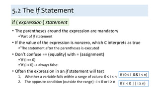Ch5 Selection Statements | PPT