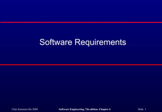 Software Requirements 