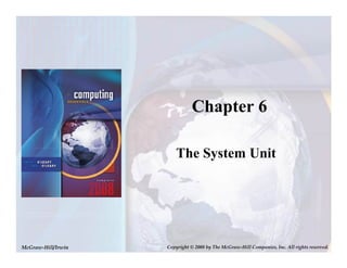 Chapter 6
The System Unit
McGraw-Hill/Irwin Copyright © 2008 by The McGraw-Hill Companies, Inc. All rights reserved.
 