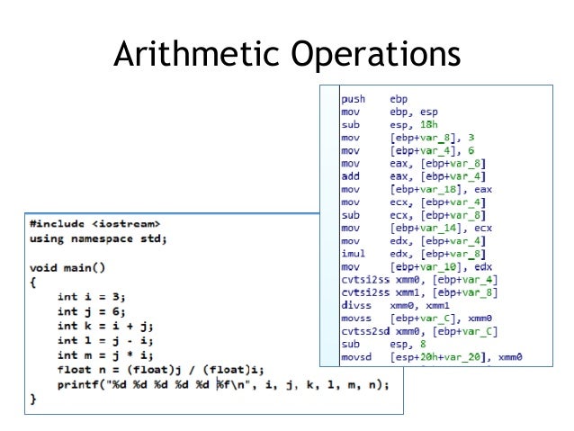 CNIT 126: 6: Recognizing C Code Constructs in Assembly