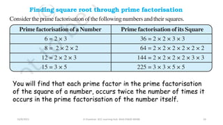 Ch 6. square and squareroots | PDF