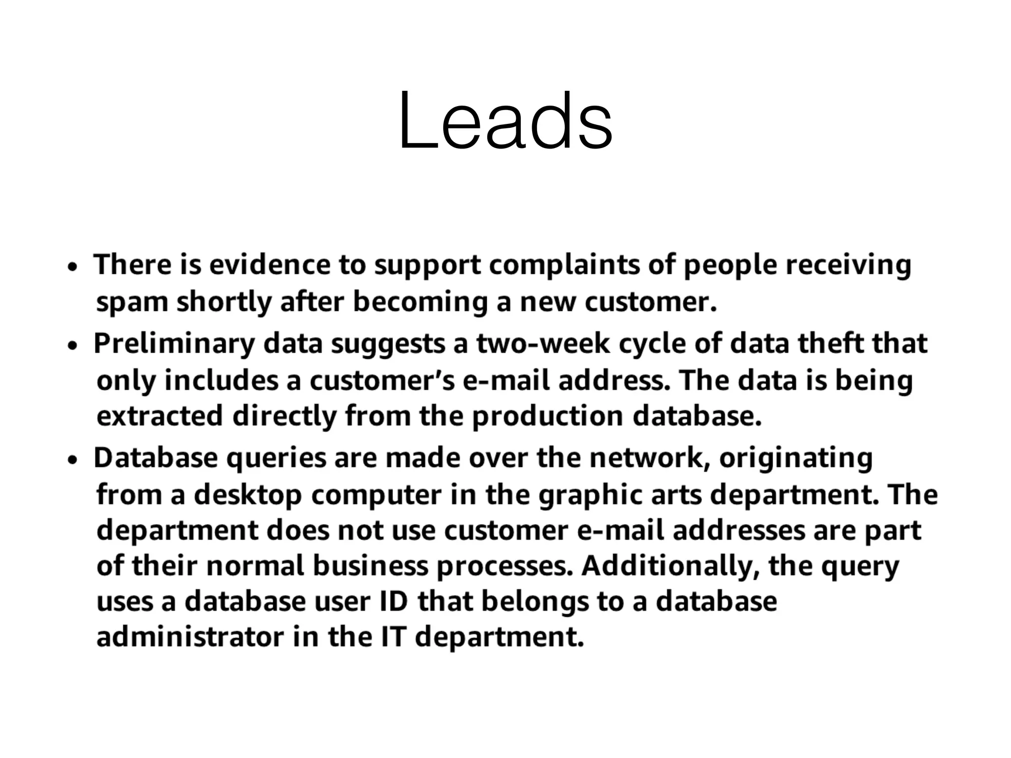 Leads
 