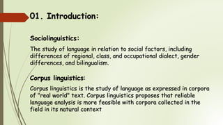 Ch 6 corpus linguistics | PPTX
