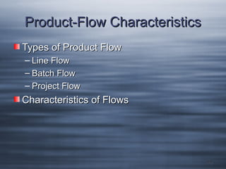 Ch6 mfg+pro.sel.+&+design | PPT