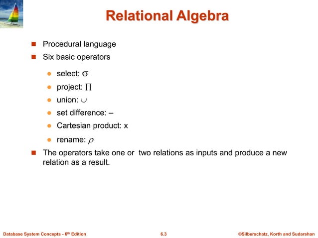 Relational Algebra and relational queries .ppt