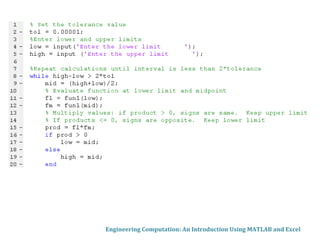 Engineering Computation: An Introduction Using MATLAB and Excel
 