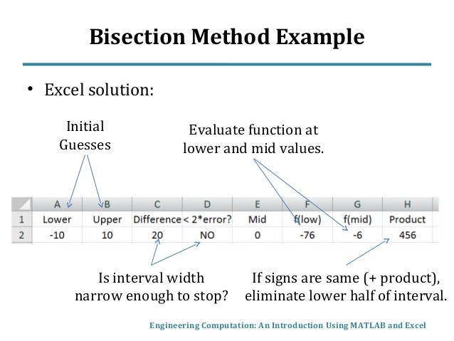 bisection method freemat bisection method freemat