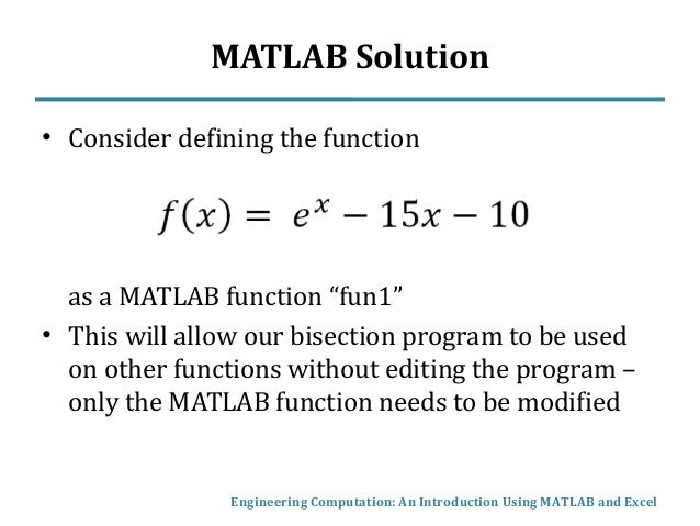 bisection method