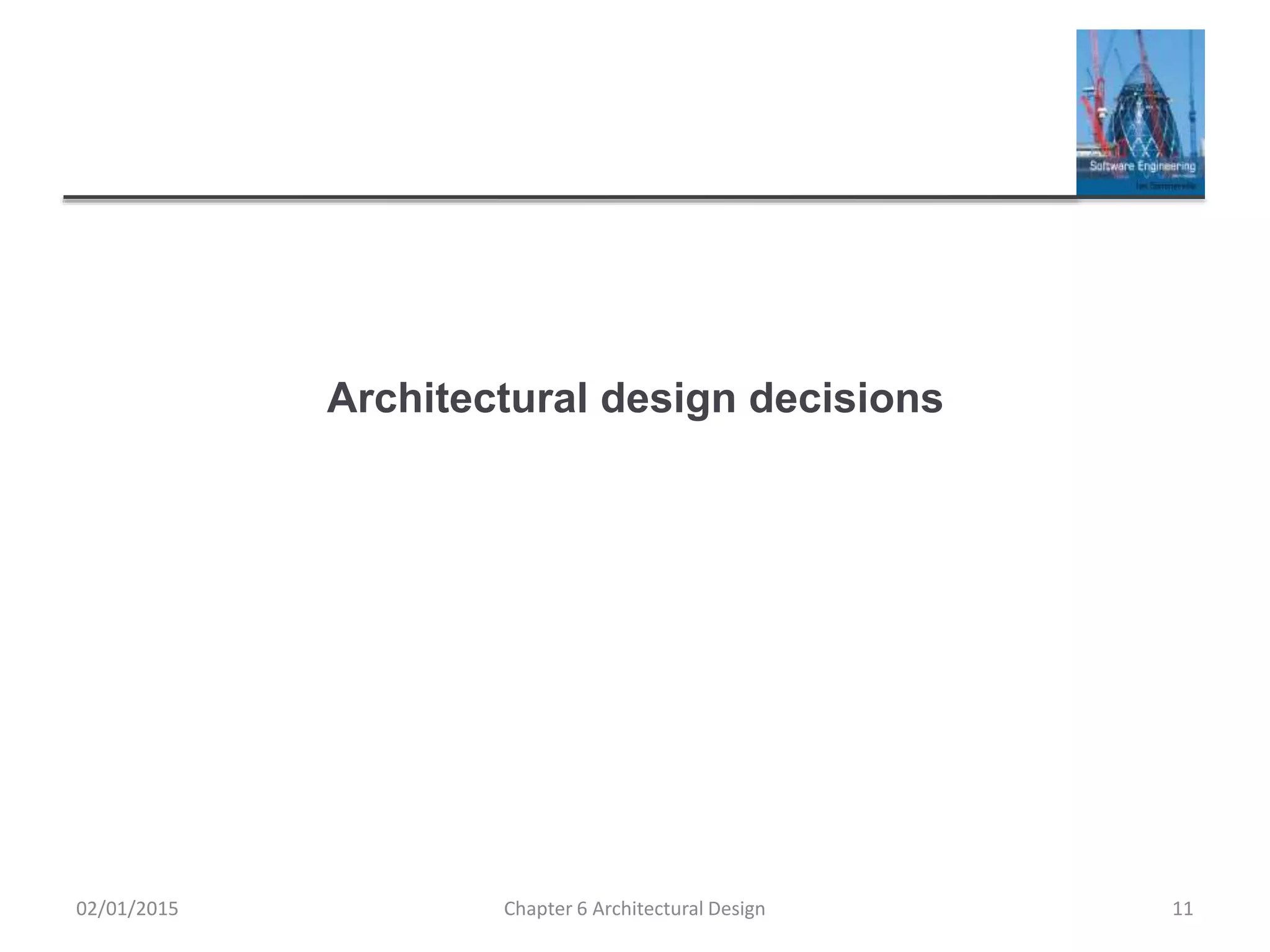 Ch6 architectural design | PPTX | Operating Systems | Computer Software ...