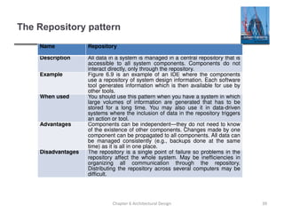Repository System File Design Ch6 Architectural design for database.pptx