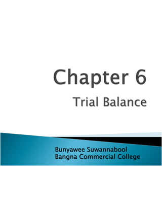 Ch6 Trial Balance