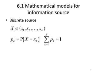 Ch6 information theory | PPTX