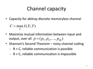 Ch6 information theory | PPTX