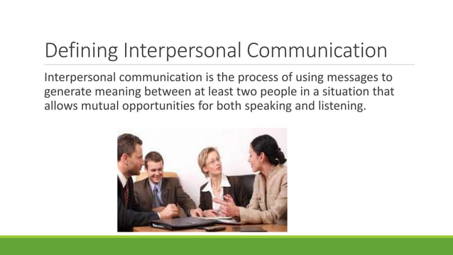 Ch6 interpersonal communication power point | PPT