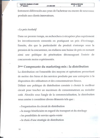 Ch6 le marketing mix