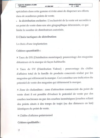 Ch6 le marketing mix