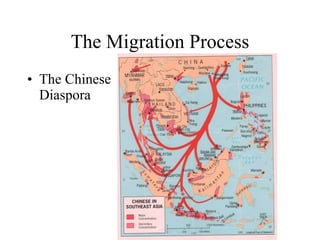The Migration Process The Chinese Diaspora 