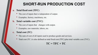 CHAPTER 6 PRODUCTION COSTS AND COST BEHAVIOR | PPTX