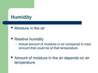 Humidity Aviation The Aviation Weather Meteorology for Pilots | PPT