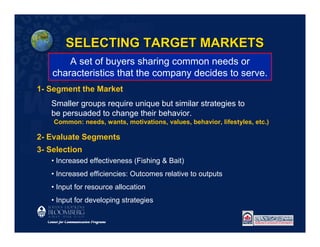 Ch6 social marketing selecting target markets_acu | PDF