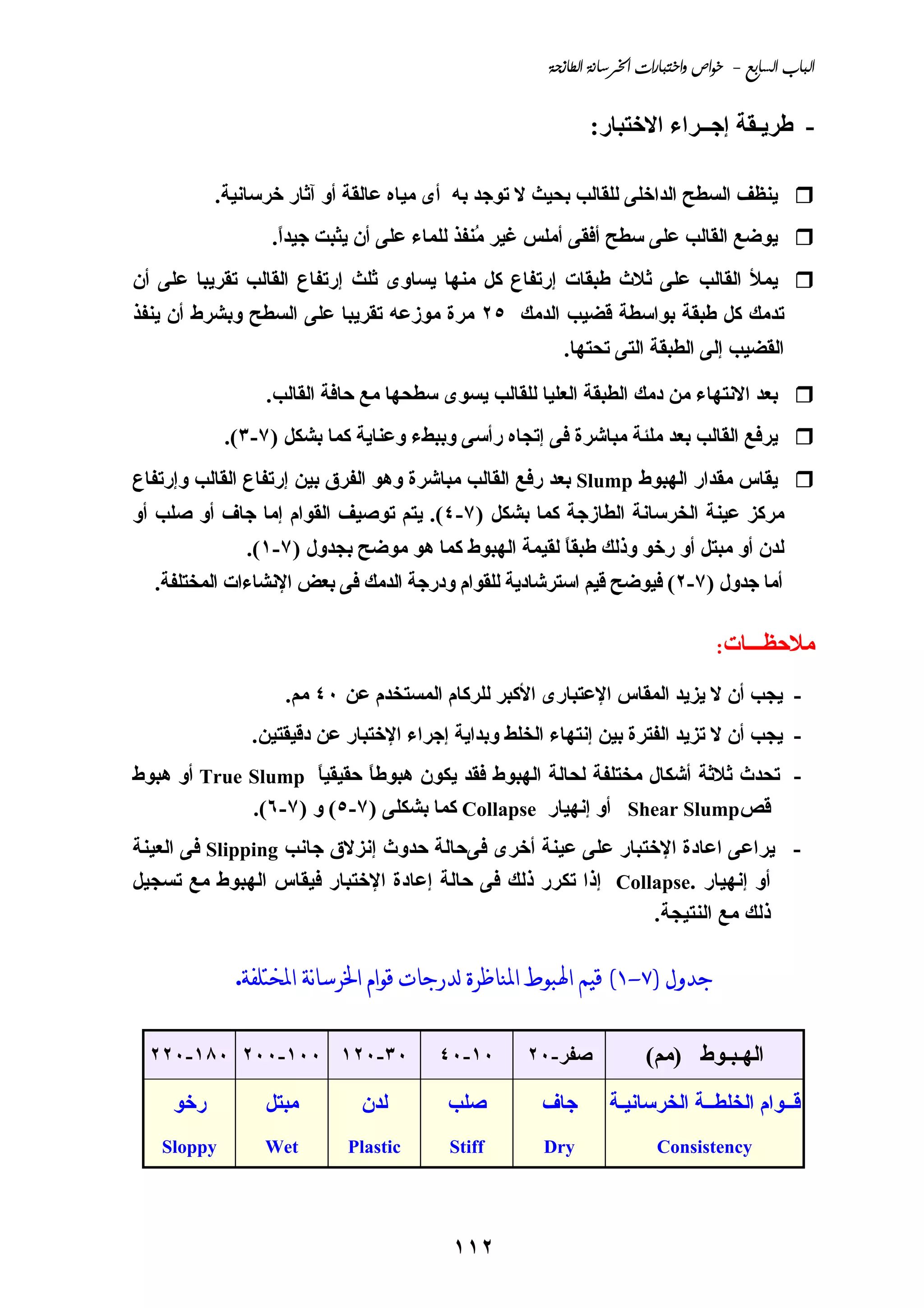 Ch7 خواص واختبارات الخرسانة الطازجة | PDF