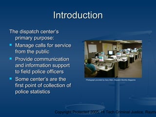 Communication Dispatch Centers | PPT