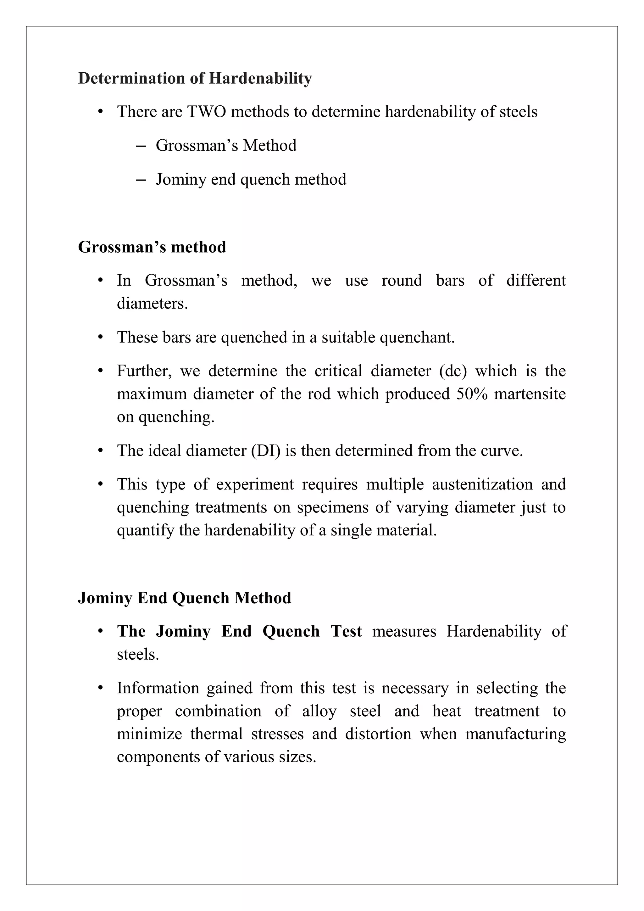 Harden-ability Of Steels | PDF