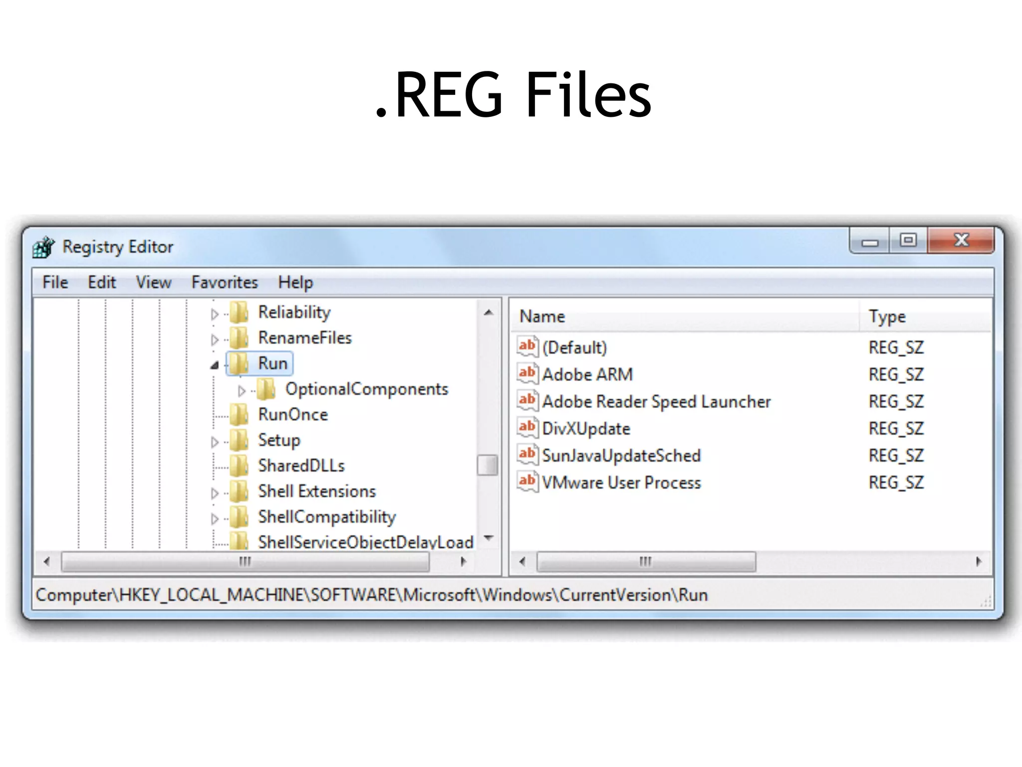 .REG Files
 