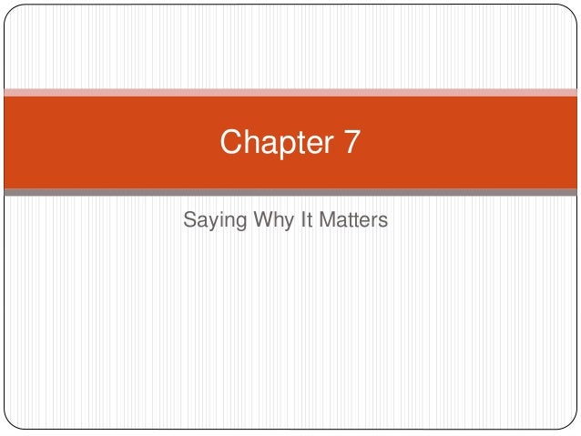 they say i say chapter 7 they say i say summary
