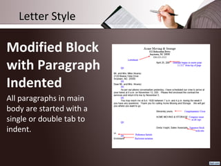 appearance and design of business message | PPT