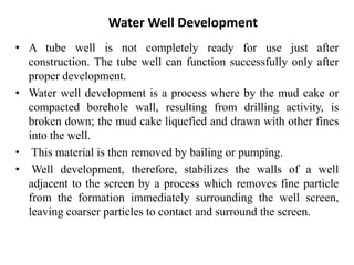 Well Development Methods CH7.2.ppt,ground water hydrology in ethi | PPT
