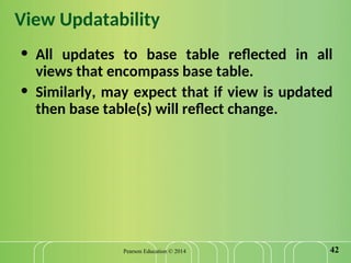 Updatability Database management system chapter seven | PPT