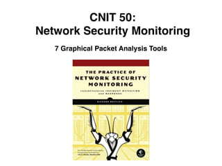 CNIT 50:
Network Security Monitoring
7 Graphical Packet Analysis Tools
 