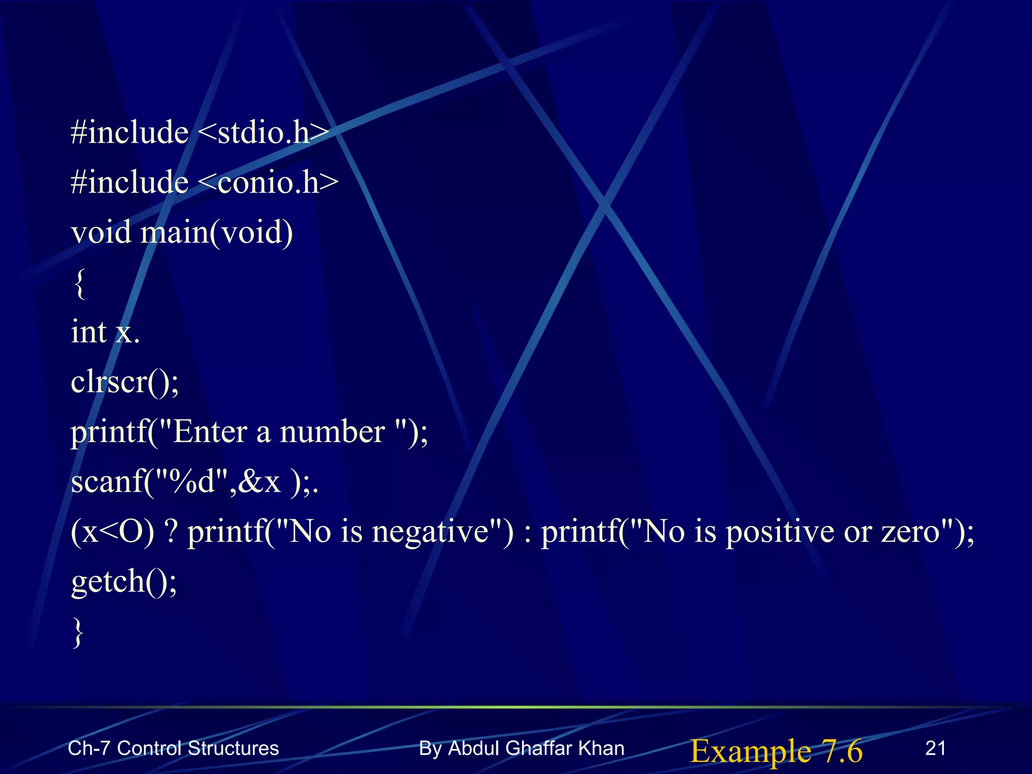 Control Structures | PPT
