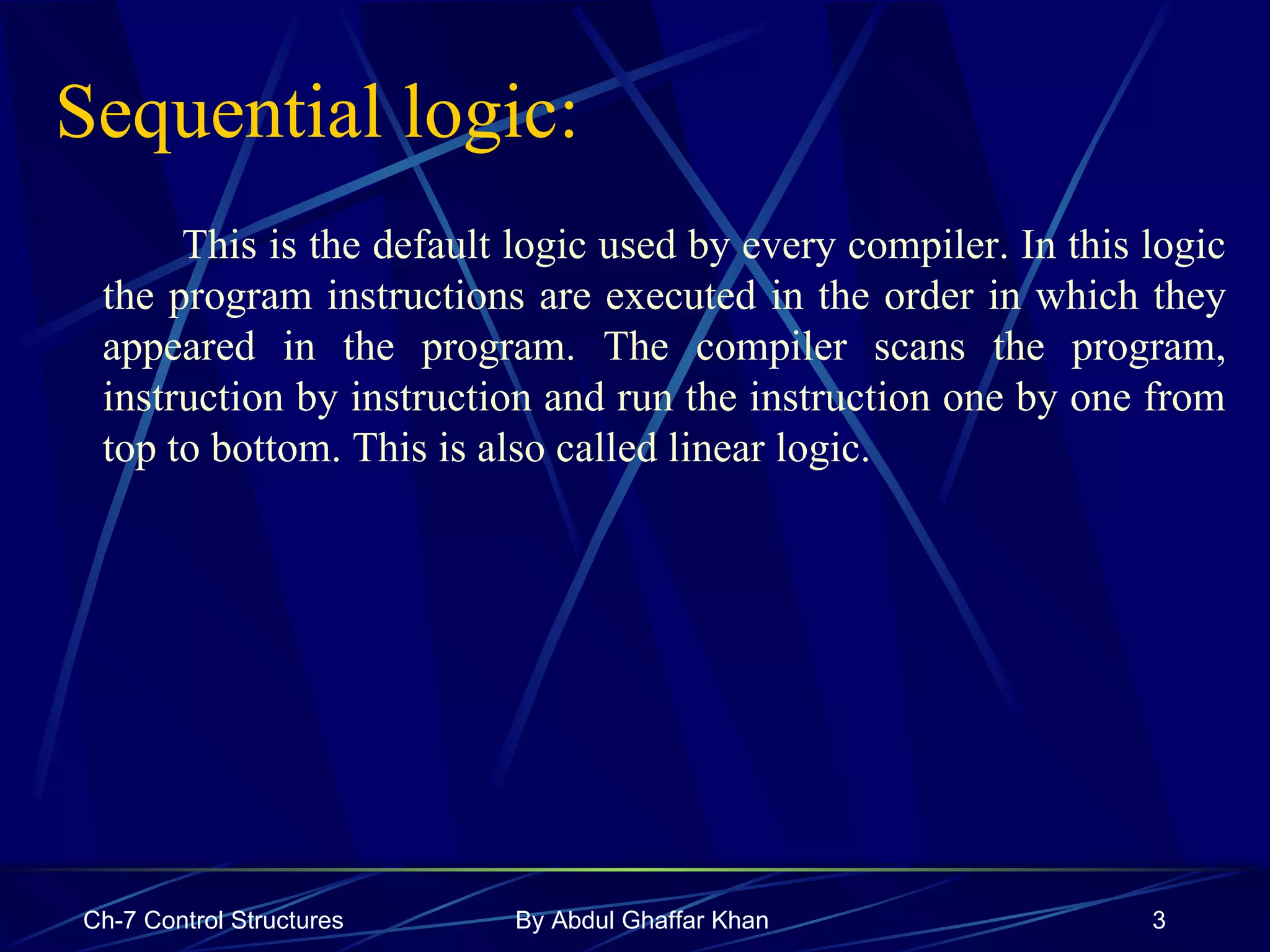 Control Structures | PPT