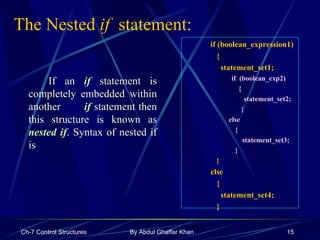 Program Control Structure Nested If Control Structures | PPT