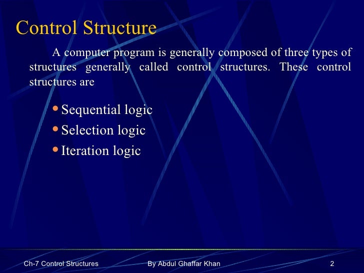 Control Structures