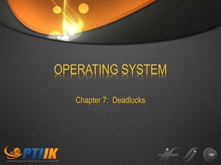 OPERATING SYSTEM
Chapter 7: Deadlocks

 