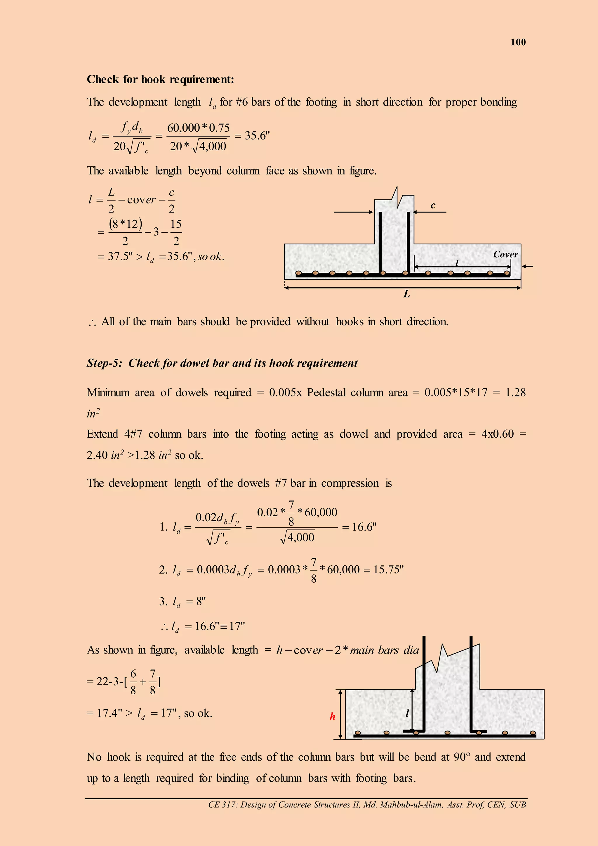 Ch 7 design of rcc footing | PDF