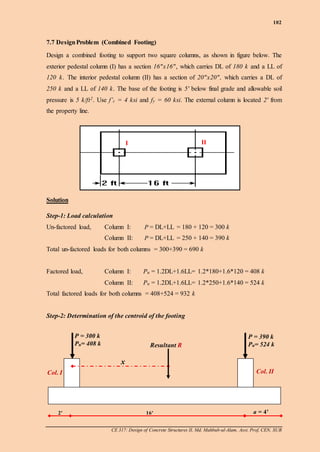 Ch 7 design of rcc footing | PDF