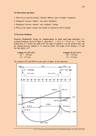 Ch 7 design of rcc footing | PDF